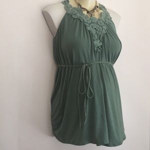 Wendy Bellissimo | Crochet Lace Sleeveless Blouse